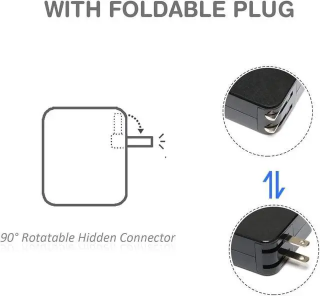 Alt view image 6 of 7 - 20V 2.25A Charger AC Power Adapter 45W GX20K11838 GX20L23044 ADP-45DW for Lenovo B50-10 80QR/Ideapad 100/Flex 4-1130 14 15/Yoga 710 510 Series Laptops