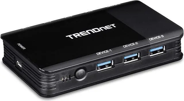 Main image of TRENDnet 4-Port USB 3.1 Sharing Switch, TK-U404, 4 x USB 3.1 for Computers, 4 x USB 3.1 for Devices, Flash Drive Sharing, Scanners, Printers, Mouse, Keyboard, Windows & Mac Compatible