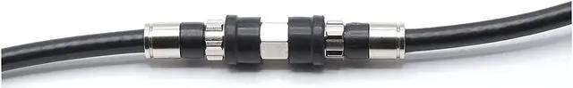 Alt view image 7 of 7 - 25' Feet, Black RG6 Coaxial Cable with Rubber booted - Weather Proof - Outdoor Rated Connectors, F81 / RF, Digital Coax for CATV, Antenna, Internet, & Satellite