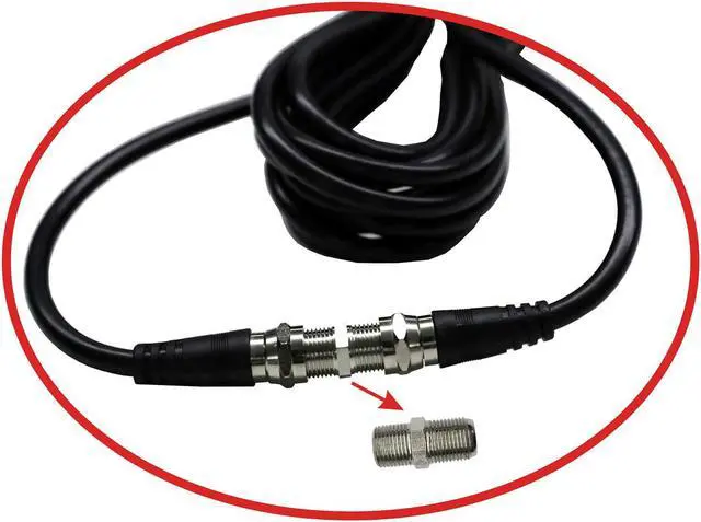 Alt view image 5 of 7 - Chaowei TV Antenna Extension Coaxial Cable(15ft) with Coaxial Coupler,F Type Connector-Ideal for Digital TV Aerial, Satellite Cable Extension-15 Feet, Welcome to consult