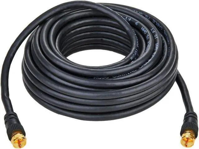 Alt view image 4 of 4 - Cables Direct Online RG6 Dual Shield Black Coaxial Cable 20ft  Excellent Durability, High-Speed Transmission