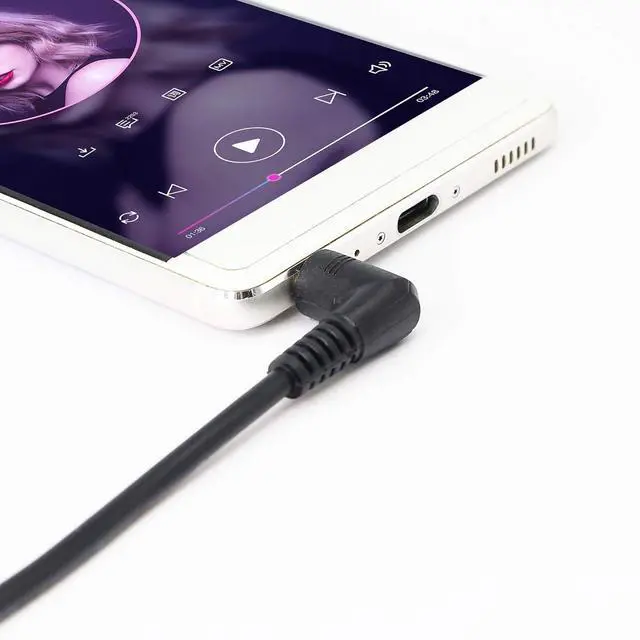 Alt view image 4 of 7 - 3.5mm Stereo Audio Cable (2-Pack) Gold Plated 90 Degree Right & Left Angled 3.5mm Male to Male Stereo Audio Cable for Smartphones Tablets Media Players(3-P 9inch)