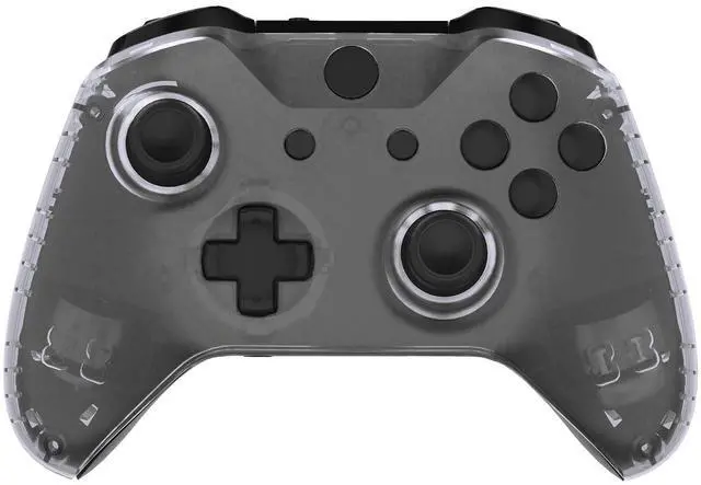 Alt view image 4 of 7 - Transparent Clear Faceplate Side Rails for Xbox One Wireless Controller Model 1708, Replacement Front Housing Shell Panels for Xbox One X & One S Controller @