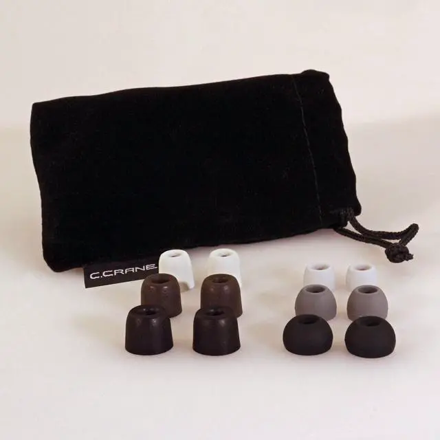 Alt view image 5 of 5 - C. Crane CC Buds-Pro Full Stereo in-Ear Earbud Headphones  for Audio Books and Voice Clarity