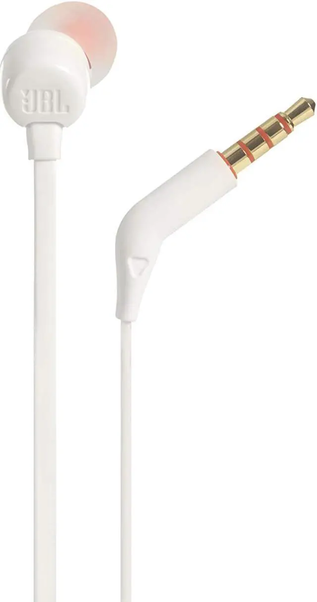Alt view image 3 of 5 - JBL JBLT110WHTAM Tune 110 In-Ear Headphones - White