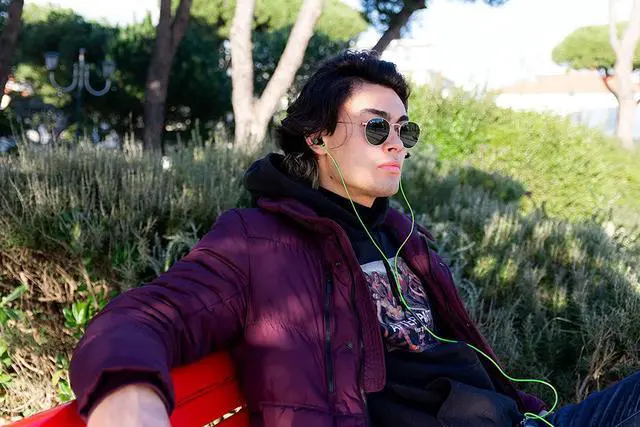 Alt view image 3 of 7 - Ultra Wired Earbuds in-Ear Headphones 5 Years Warranty Earphones with Microphone Noise Isolating Ear Buds Memory Foam for iPhone  School Students Kids Women Small Ears - Green