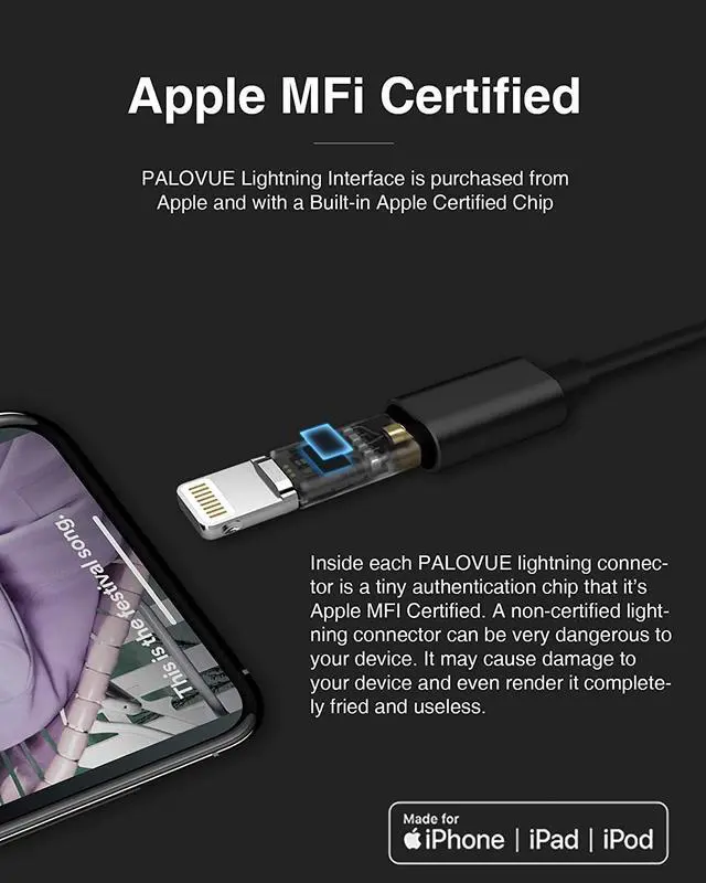 Alt view image 3 of 6 - iPhone Headphones Earbuds Earphones wtih Lightning Connector  MFi Certified Compatible 14 13 12 11 Pro Max X XS XR 8 7 Plus with Microphone Controller SweetFlow Black