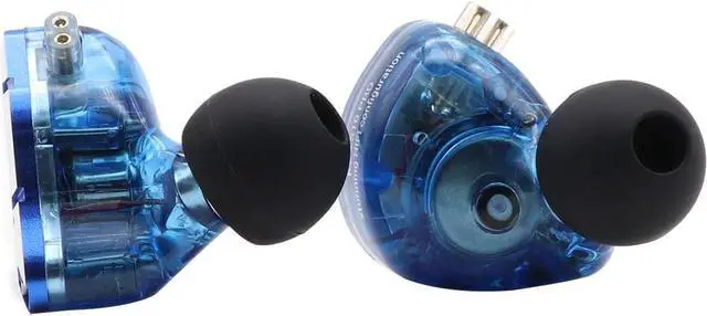 Alt view image 5 of 6 - Linsoul KZ ZS10 Pro, 4BA+1DD 5 Driver in Ear Monitor, HiFi Wired Earbuds, Gaming Earbuds, Hybrid IEM Earphones with Stainless Steel Faceplate, Detachable Cable for Musician(with Mic, Glare Blue)