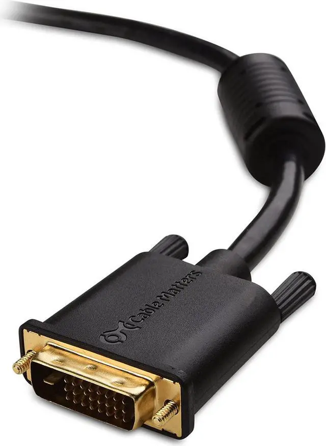 Alt view image 3 of 4 - Cable Matters DVI to DVI Cable with Ferrites (DVI Dual Link Cable, DVI D Cable) 10 Feet