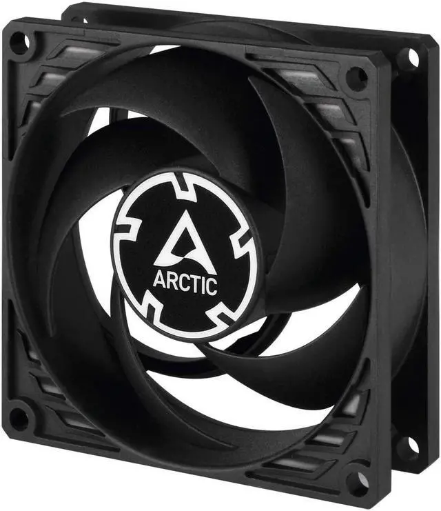Alt view image 2 of 7 - ARCTIC P8 PWM PST - 80 mm Case Fan with PWM Sharing Technology (PST), Pressure-optimised, Quiet Motor, Computer, Fan Speed: 200-3000 RPM - Black