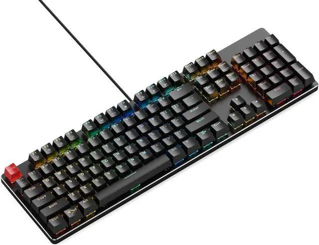 Alt view image 2 of 7 - Glorious Custom Gaming Keyboard - GMMK 100% Percent Full Size - USB Wired Mechanical Keyboard - RGB Hot Swappable Switches & Keycaps - Black Metal Top Plate