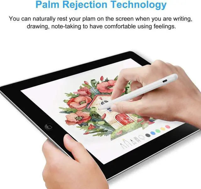 Alt view image 4 of 6 - Stylus Pen for iPad (2025-2018) with Fast Charge Palm Rejection Active Pencil for iPad10/9/8/7/6th 11th A16 Pro 11/13 M4 Air 11/13 M2/M3 Pro12.9 Air 5/4/3rd Mini 7/6/5