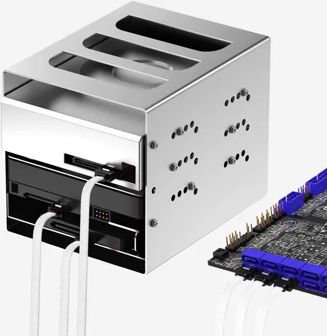 Alt view image 5 of 7 - 3PACK SATA Cable III 3 Pack 90 Degree Straight to Right Angle 6Gbps HDD SDD SATA Data Cable with Locking Latch 50cm 18 Inch for SATA HDD SSD CD Driver CD Writer White