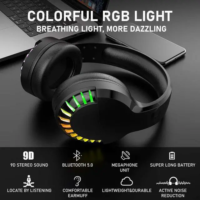 Alt view image 6 of 7 - Wireless Gaming Keyboard Mouse Bluetooth Headset Kit with 16 RGB Backlit Rechargeable Battery Metal Mechanical Ergonomic Waterproof Dustproof Removable Palm Rest for Laptop PC Gamer(Rainbow RGB)