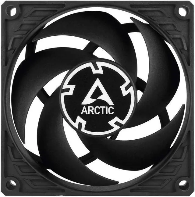 Alt view image 3 of 7 - ARCTIC P8 PWM PST - 80 mm Case Fan with PWM Sharing Technology (PST), Pressure-optimised, Quiet Motor, Computer, Fan Speed: 200-3000 RPM - Black