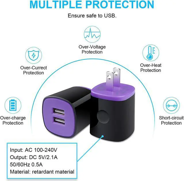 Alt view image 6 of 7 - Fast Charger for Samsung Galaxy S24/S23/S23+/S22/S21/S21+/S21 Ultra/Note 20 Ultra/S20 FE 5G/S10 A10E A50 A11 A21 A51 A71 A9 A20 A14 A15, LG G9 Stylo 6/5, Phone Wall Charger Type C Fast Charging Cable