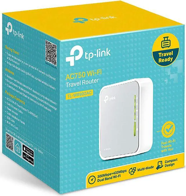Alt view image 6 of 7 - TP-LINK TL-WR902AC wireless router Dual-band (2.4 GHz / 5 GHz) Fast Ethernet 3G