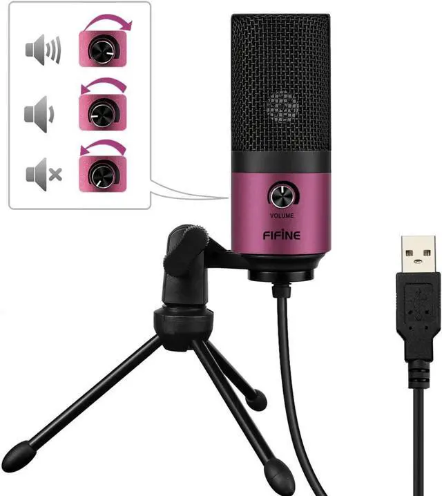 Alt view image 3 of 7 - FIFINE USB Podcast Condenser Microphone Recording On Laptop, No Need Sound Card Interface and Phantom Power-K669