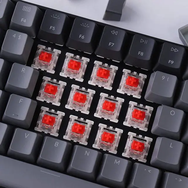 Alt view image 7 of 7 - Keychron K4 96% Layout 100 Keys Wireless Bluetooth 5.1/Wired USB Mechanical Gaming Keyboard with Gateron G Pro Red Switch White LED Backlight N-Key Rollover for Mac Windows PC-Version 2