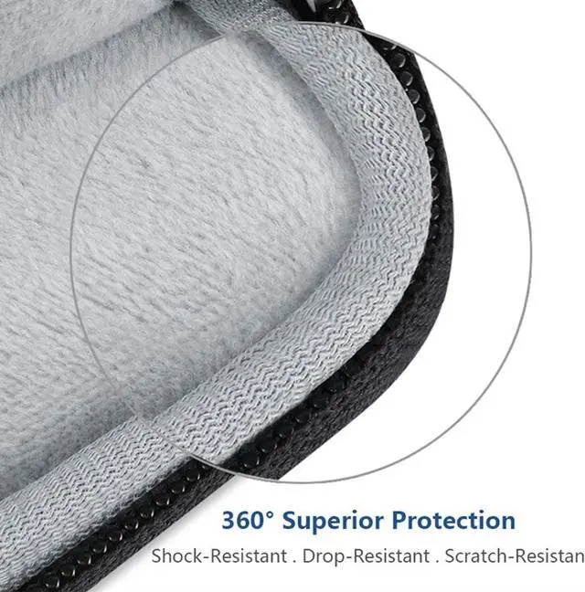 Alt view image 3 of 7 - 16 15.6 15.4 15 Inch Laptop Sleeve Waterproof Shockproof Case Notebook Bag Compatible with MacBook Pro 16/15/ Surface Laptop 15/ Surface Book 2 15, Dell HP Lenovo Acer Asus Samsung - Black