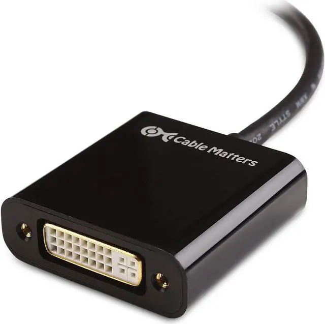 Alt view image 5 of 6 - Mini DisplayPort to DVI Adapter (Mini DP to DVI) in Black - Thunderbolt and Thunderbolt 2 Port Compatible