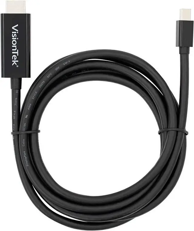 Alt view image 2 of 3 - VisionTek Mini DisplayPort to HDMI 2.0 (M/M) Active Cable - 6 feet, Supports 4K @60Hz (901215)