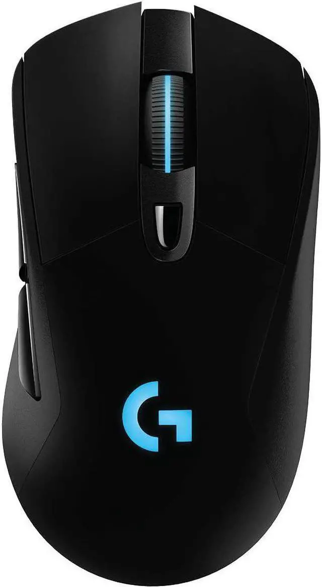 Main image of G703 Lightspeed Wireless Gaming Mouse W/Hero 25K Sensor, PowerPlay Compatible, Lightsync RGB, Lightweight 95G+10G Optional, 100-25, 600 DPI, Rubber Side Grips - Black