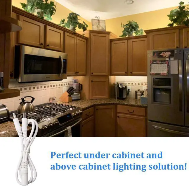 Alt view image 5 of 7 - LED Strip Lights 32.8ft Warm White Dimmable Light Strip Kit with Remote and ETL Listed Power Supply 600 LEDs Supper Bright Tape Lights for Room Kitchen Bed Under Cabinet Wardrobe 3000K