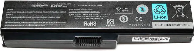 Alt view image 5 of 7 - PA3817U-1BRS Laptop Battery Replacement for Toshiba Satellite A655 A660 C650 C655 C655D C675 C675D L645 L645D L655 L655D L675 L675D L745 L750D L755 L755D M640 M645 P745 P755 PABA228 Notebook Battery
