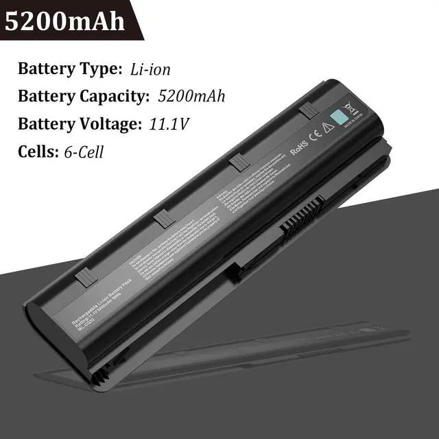 Alt view image 2 of 7 - TAUPO Replacement Laptop Battery 593553-001, Compatible with HP MU06, HP MCompaq Presario CQ32 CQ42 CQ43, HP Pavilion dm4 g4 g6 g7 DV3-4000 DV5-2000 DV6-3000 DV7-6000, COMPAQ 435 436