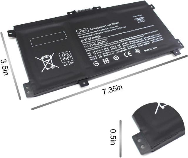 Alt view image 3 of 7 - LK03XL Battery for HP Envy X360 Convertible 15m-cn0xxx 15m-cp0xxx 15m-bp0xx 15m-bp1xx 15-bq2xx 15-cp0xxx 15-cn0xxx 15-cr0xxx 17-ae1xx 15T-CN 15M-cn0011dx 15m-cn0012dx 15m-bq021dx 15m-bp112dx l0928-855