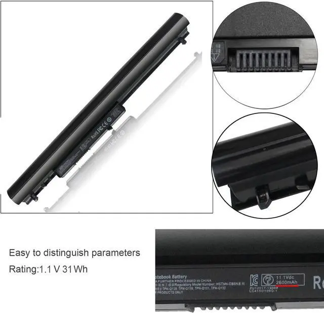 Alt view image 3 of 6 - LA03 LA03DF 776622-001 Laptop Battery for HP 14Y 15F Series 15-f222wm 15-f272wm 15-f233wm 15-f010dx 15-f387wm 15-f100dx 15-f162dx 15-f211wm 15-f305dx HSTNN-IB6R 752237-001