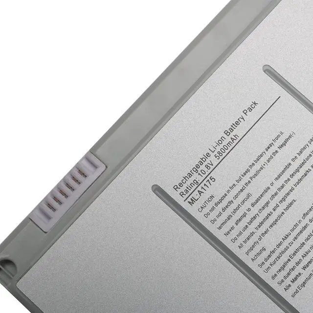 Alt view image 7 of 7 - A1175 A1260 Laptop Battery for MacBook Pro 15 inch A1150 A1211 A1226 Compatible MA348G / A MA466LLA MA348J / A MB134XA MA463 MA464