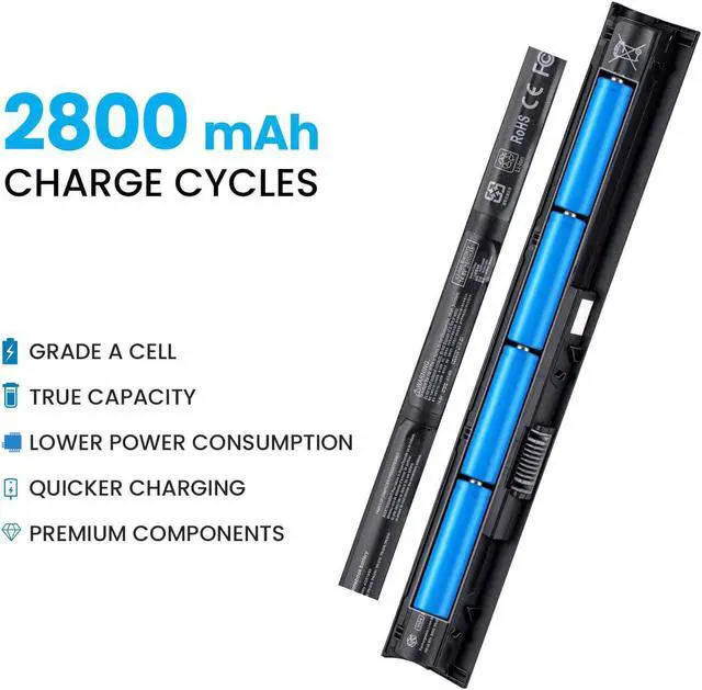 Alt view image 4 of 7 - HSX 2800mAh VI04 Laptop Battery for HP 756743-001 756745-001 756744-001 756478-851 ProBook 440 G2 450 G2 756478-421 756478-421 756478-422 Envy 14 15 17  High Performance [4 Cells/2800mAh/41Wh]