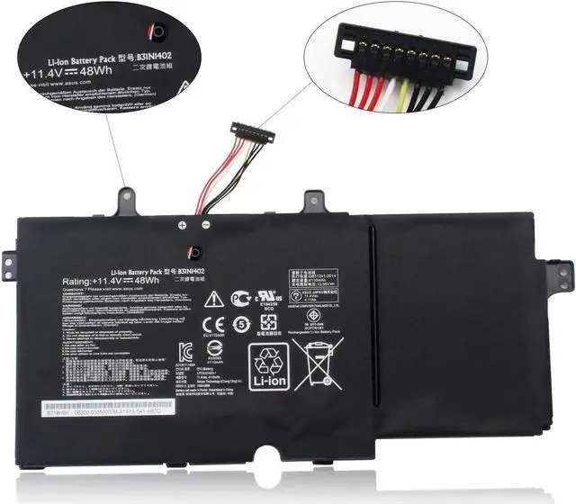 Alt view image 3 of 5 - SWEALEER Compatible B31N1402 Q551L Battery if Applicable Asus Notebook Q552uB Q551LN Q551 N591LB B31Bn9H Laptop Replacement for 0B200-01050000 0B200-01050000M [New Li-ion 11.4V 48Wh/4110mAh B31N1402]