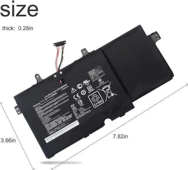 Alt view image 2 of 5 - SWEALEER Compatible B31N1402 Q551L Battery if Applicable Asus Notebook Q552uB Q551LN Q551 N591LB B31Bn9H Laptop Replacement for 0B200-01050000 0B200-01050000M [New Li-ion 11.4V 48Wh/4110mAh B31N1402]