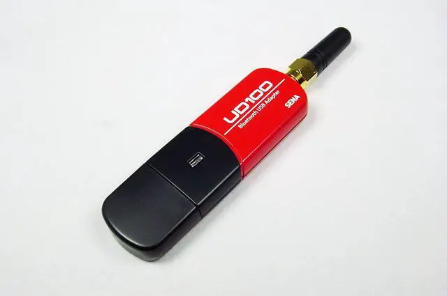 Alt view image 2 of 4 - Sena USB Bluetooth Adapter 300m Working Dist, UD100-G03 (300m Working Dist. Exchangeable Antenna, Bluesoleil Driver (Works with Microsoft Bluetooth Driver))