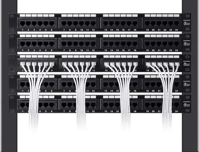 Alt view image 11 of 16 - Monoprice Cat6 Ethernet Patch Cable - 5 Feet - White | Network Internet Cord - Snagless RJ45 Stranded 550MHz UTP CMR Riser Rated Pure Bare Copper Wire 28AWG - SlimRun Series
