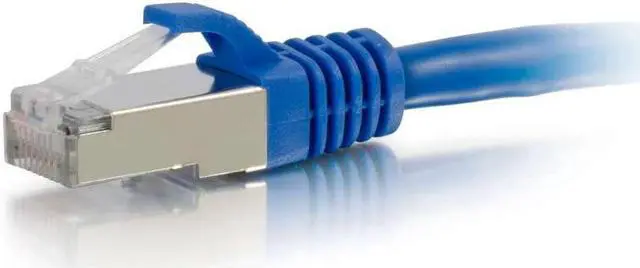 Alt view image 3 of 5 - C2G 00807 Cat6 Cable - Snagless Shielded Ethernet Network Patch Cable, Blue (35 Feet 10.66 Meters)