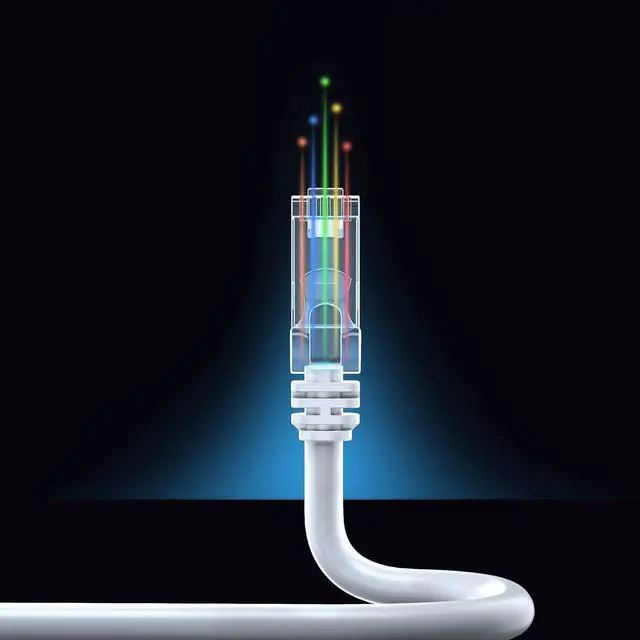 Alt view image 7 of 7 - Cat 7 Ethernet Cable 10 ft - High-Speed Internet & Network LAN Patch Cable, RJ45 Connectors - 10ft / White - Perfect for Gaming, Streaming, and More