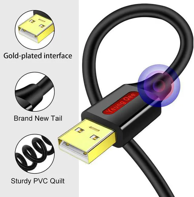 Alt view image 5 of 7 - Printer Cable 20 FT,USB Printer Cable High Speed USB 2.0 A Male to Type B Male Scanner Cord Compatible with HP, Canon, Epson, Dell, Brother, Xerox, Samsung etc (20ft/6M)