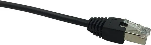 Alt view image 3 of 7 - CERRXIAN RJ45 Male to Female LAN Ethernet Network Cat 5e Panel Mount Cable (Black)(2m)