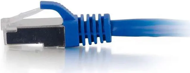 Alt view image 4 of 5 - C2G 00807 Cat6 Cable - Snagless Shielded Ethernet Network Patch Cable, Blue (35 Feet 10.66 Meters)