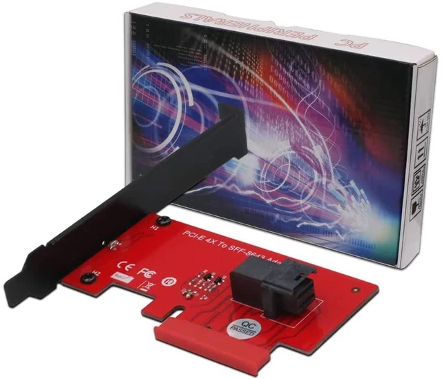 Alt view image 7 of 7 - PCI Express 4.0 x4 Host Adapter Card SFF-8639 NVMe SSD PCIe Adapter SFF-8643 Mini-SAS HD 36Pin Connector for U.2 (SFF-8639) PCIe-NVMe SSD - Support Intel 750 2.5-inch U.2 SFF SSD