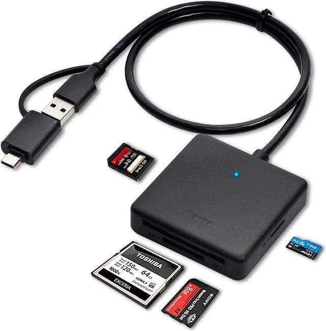BENFEI Lettore di schede di memoria, 4 in 1 USB USB-C a SD Micro