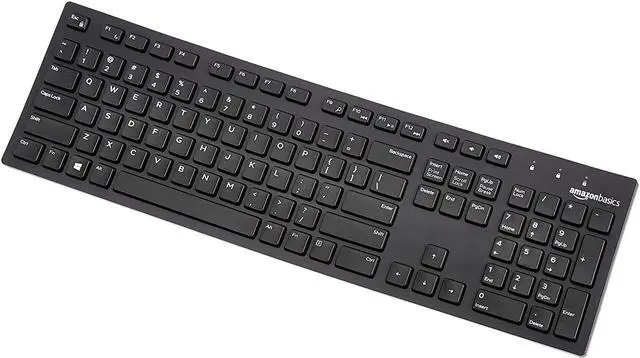 Alt view image 2 of 4 - Amazon Basics Matte Black Wired Keyboard, US QWERTY Layout, 10 Pack one Carton