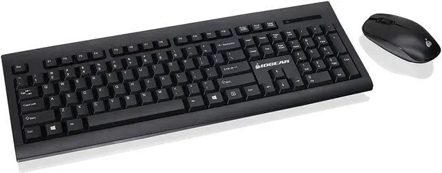 Alt view image 2 of 6 - IOGEAR Long Range 2.4 GHz Wireless Keyboard and Mouse Combo GKM552RB