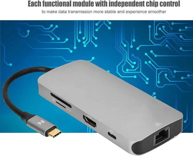 Alt view image 6 of 7 - Type-c Docking Station Easy to Use USB HUB Docking Station Docking Station High-Speed Practical Universal Docking Station for PC for Mobile Phone for Computer