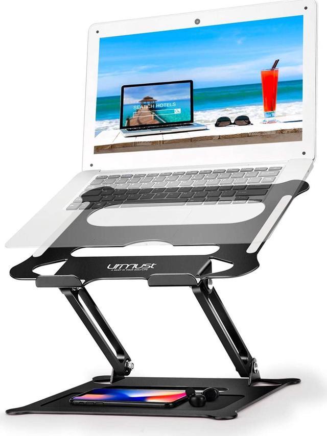 Urmust Soporte ajustable para computadora de escritorio de aluminio,  soporte elevador para laptop, soporte para portátil compatible con MacBook  Air