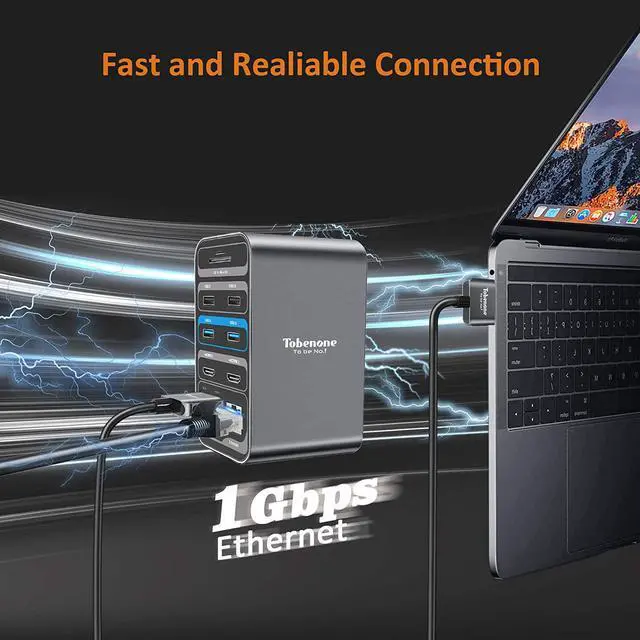 Alt view image 4 of 7 - USB C Docking Station Dual Monitor for MacBook Pro, 15 in 1 USB C Laptop Docking Station Dual Monitor HDMI for MacBook Pro Air with 2 4K HDMI Display, 6 USB A,USB C, SD&Micro SD,LAN, 87W PD 3.0